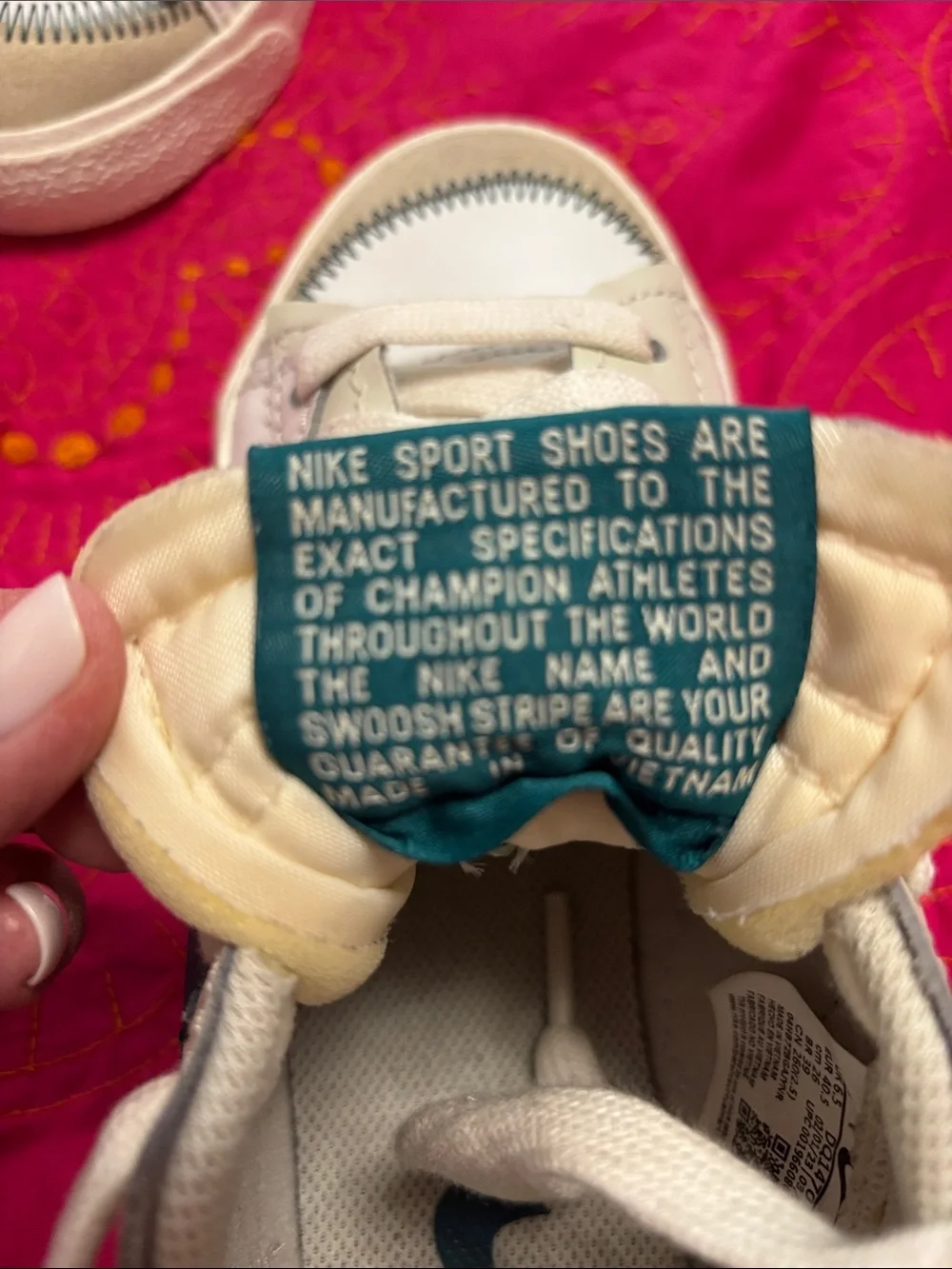 Nike Women’s Low-Top Sneakers in White and Teal